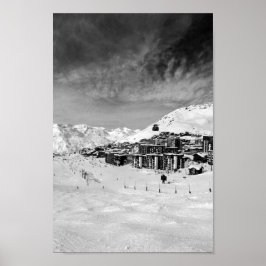 Póster Val Thorens Tres valles Alpes franceses Francia