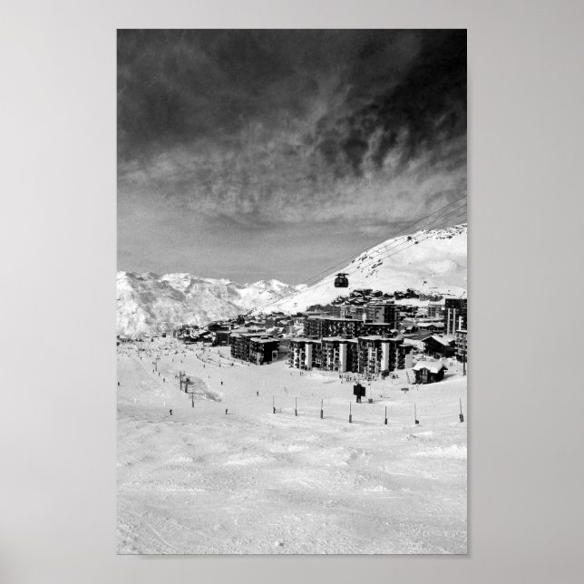 Póster Val Thorens Tres valles Alpes franceses Francia (Frente)