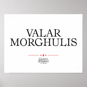 Póster Valar Morghulis