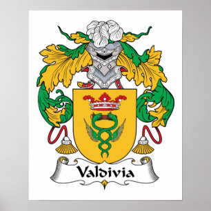 Póster Valdivia Family Crest