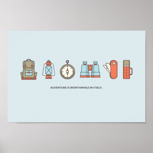 PÓSTER VALE LA PENA AVENTURA EN SÍ MISMA (Frente)