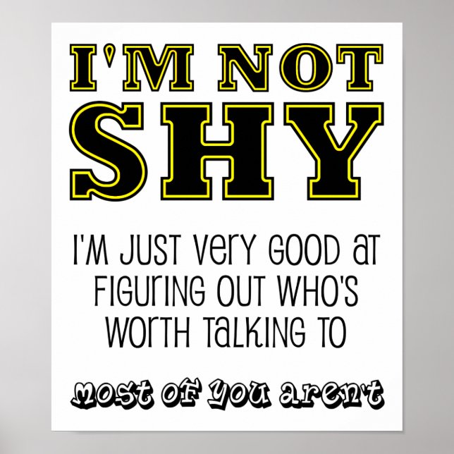 Póster Vale La Pena Hablar Con Un Poster Divertido (Frente)