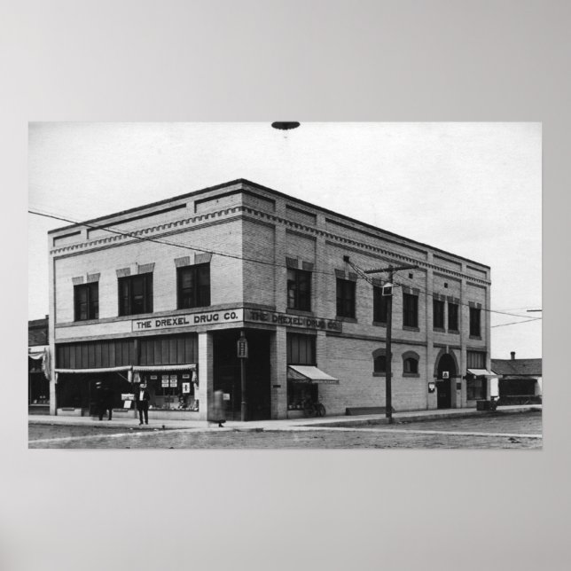 Póster Vale, Oregon Town View of Nelson Block Photograp (Frente)