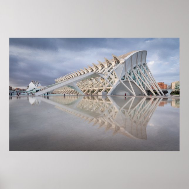 Póster Valencia España Ciudad de las Artes y la Ciencia C (Frente)