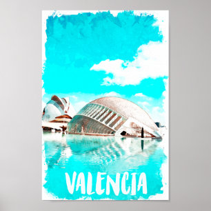 Póster Valencia España L’Hemisfèric