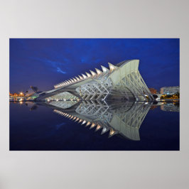 Póster Valencia reflejada