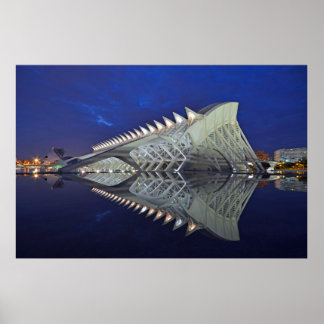 Póster Valencia reflejada