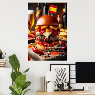 Póster Valencia Vista: Chorizo Indulgence 24x36