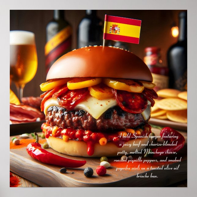 Póster Valencia Vista: Indulgencia Chorizo (Frente)