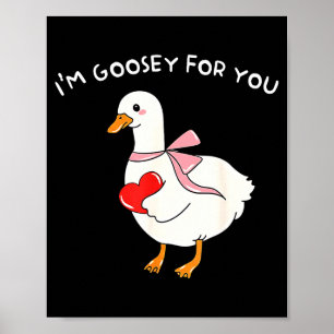 Póster Valentín Silly Goose Estoy ganso por ti Pato Valen