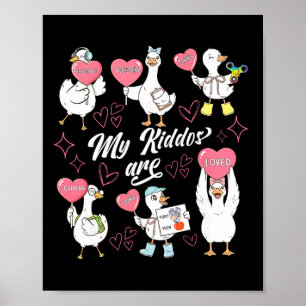 Póster Valentín Silly Goose Retro A Análisis de Conducta