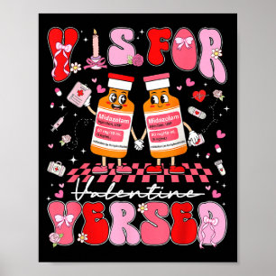 Póster Valentín V Es Enfermera Versada Pacu Crna Chica Mu