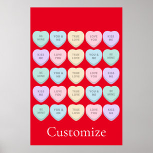 Póster Valentine Candy Hearts Thunder_Cove