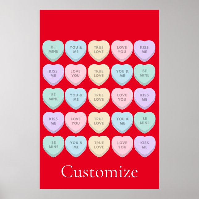 Póster Valentine Candy Hearts Thunder_Cove (Frente)