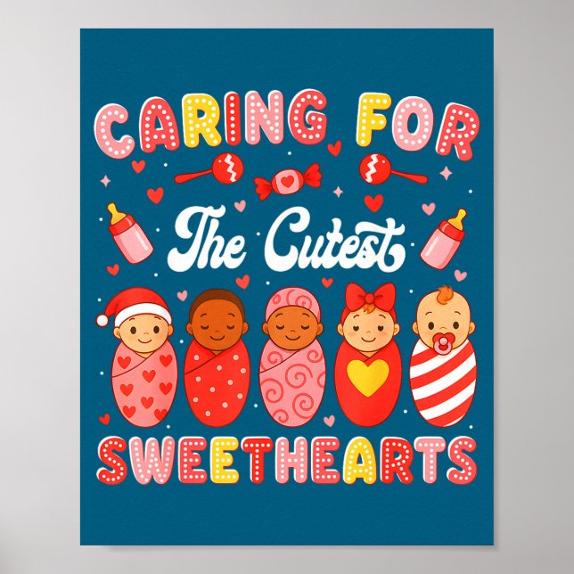 Póster Valentine Caring For The Cutest Sweethearts Nicu N (Frente)