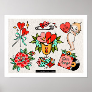 Póster Valentine Flash Poster