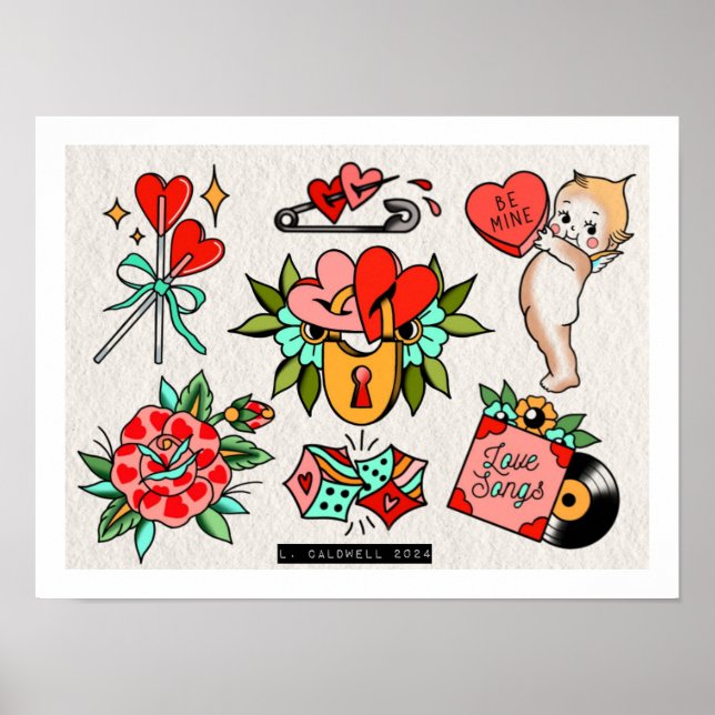 Póster Valentine Flash Poster (Frente)