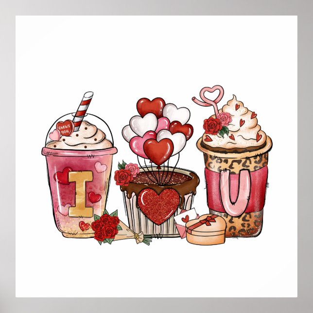 Póster Valentine Gift | I Love You (Frente)