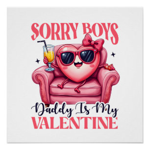 Póster Valentine Gift   Papá Es Mi Valentín