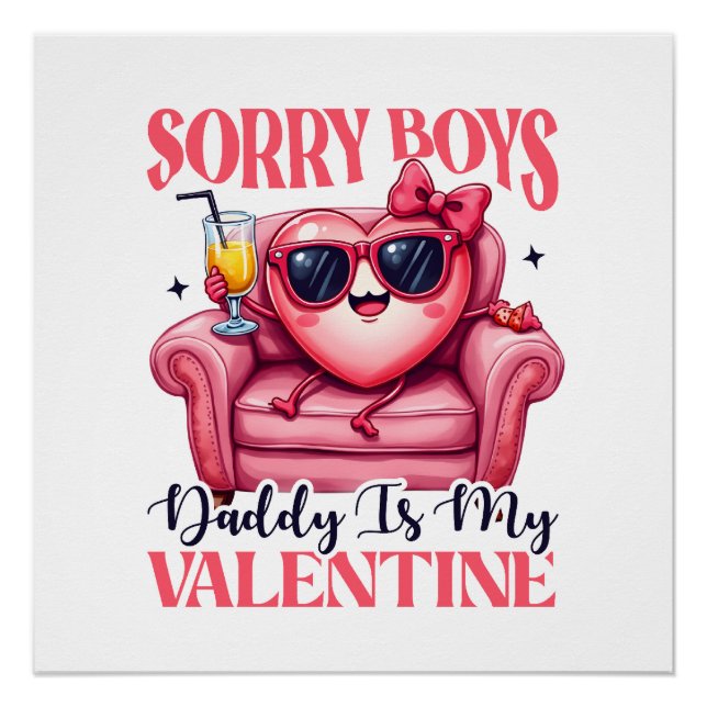 Póster Valentine Gift | Papá Es Mi Valentín (Anverso)