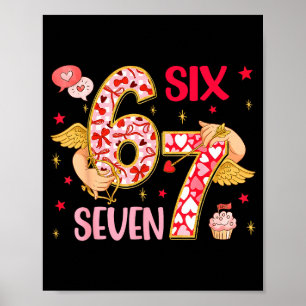 Póster Valentine Grunge 67 Dicho Divertido Seis Siete Val