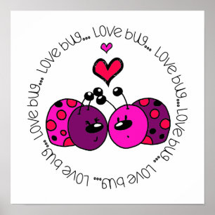 Póster Valentine Love Bug