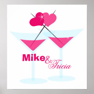 Póster Valentine Martinis