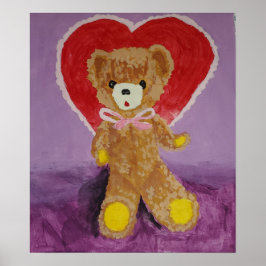 Póster Valentine Teddy