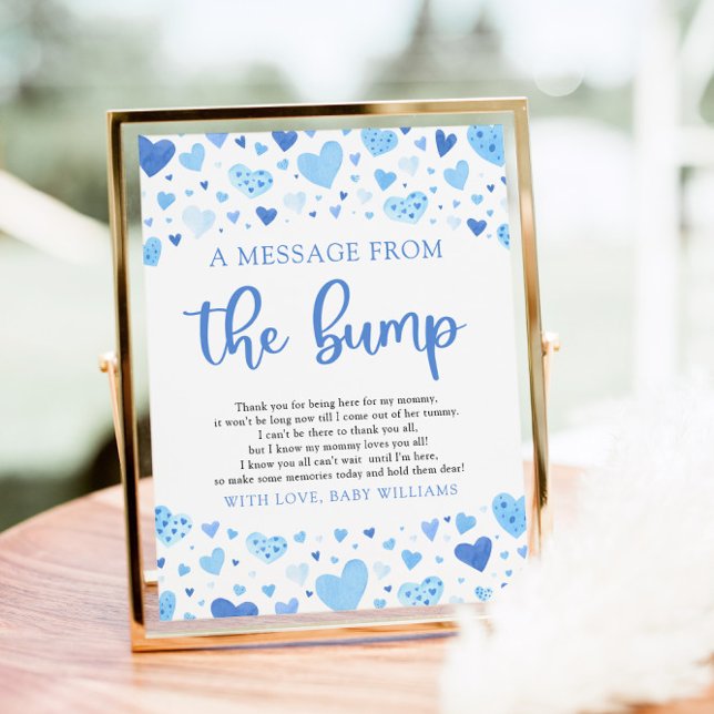 Póster Valentine Un Mensaje Del Rótulo De Baby Shower Bum (Subido por el creador)