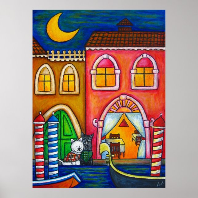 Póster Valentine Venecia de Lisa Lorenz (Frente)