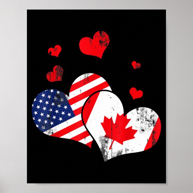 Póster Valentine's Day Gift Maple Leaf Canada  (Frente)