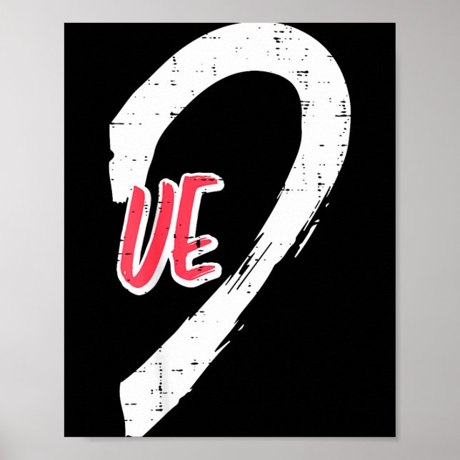 Póster Valentines Day Matching Love Ve Heart Cute Couple  (Frente)