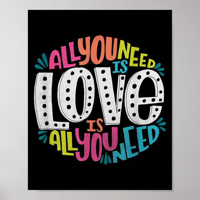 Póster Valentine's Day Product - All You Need Is Love  (Frente)