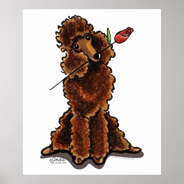 Póster Valentines de chocolate dulce (Frente)
