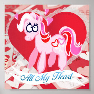 Póster Valentines My Little Pony All My Heart Poster