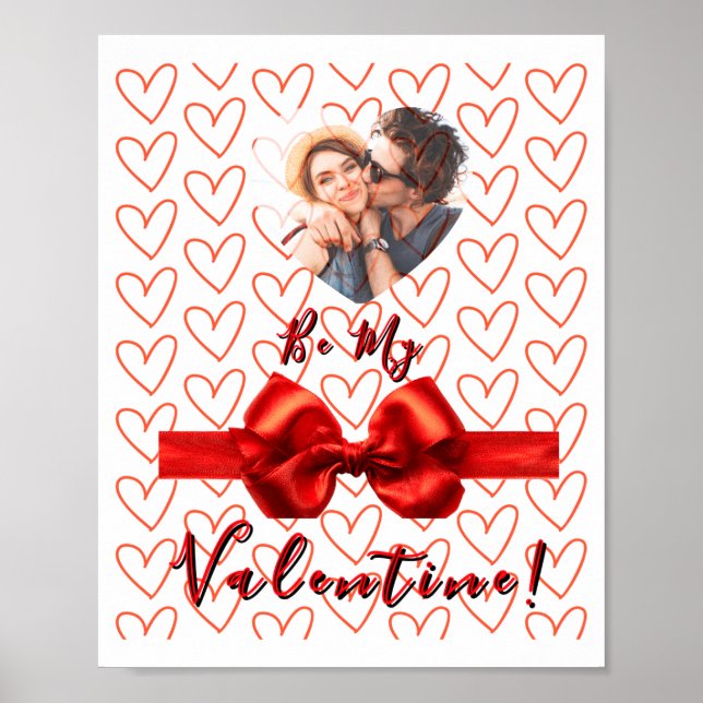 Póster Valentines Red Nk Izable Photo  (Frente)