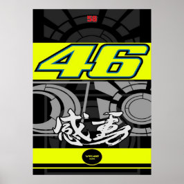 Póster valentino rossi, leyenda de moto gp, el doctor 46,