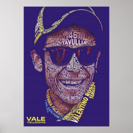 Póster valentino rossi, leyenda de moto gp, el doctor 46,