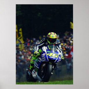 Póster valentino rossi, leyenda de moto gp, el doctor 46,