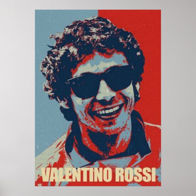 Póster valentino rossi, moto gp legend,    the doctor 46, (Frente)