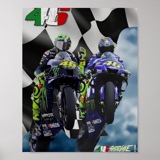 Póster valentino rossi, moto gp legend, the doctor 46, ro (Frente)