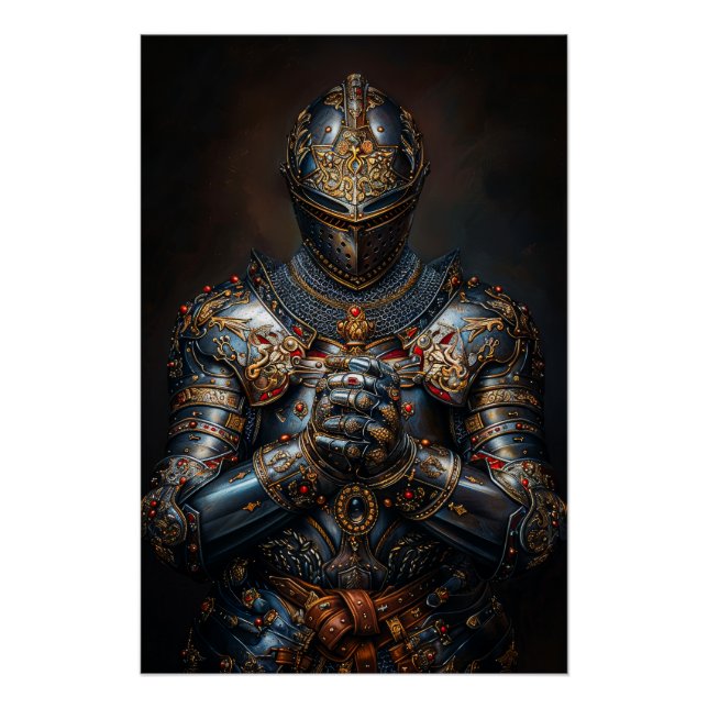 Póster Valiente caballero medieval (Anverso)