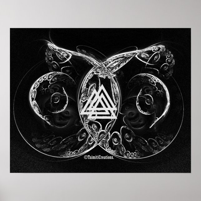 Póster Valknut - Alza de viking (Frente)