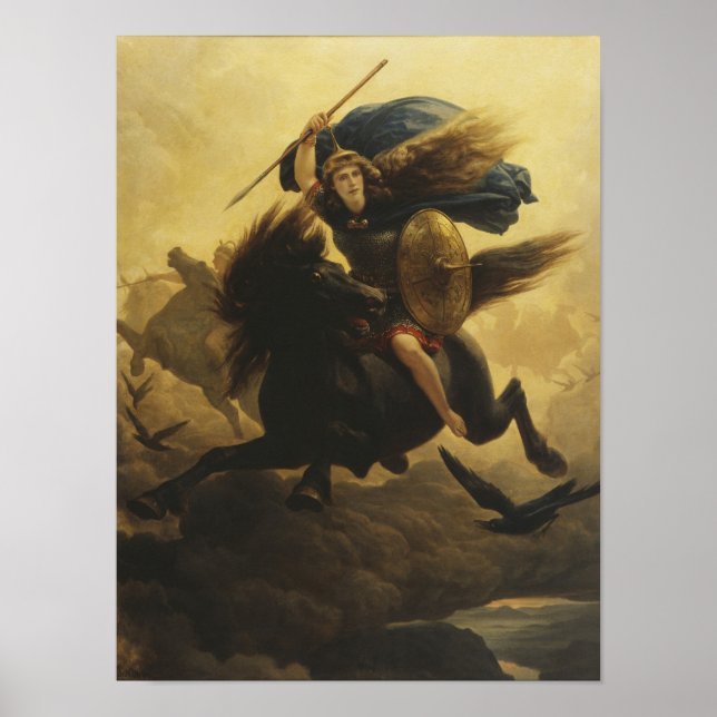 Póster Valkyrie, 1865 (oil on canvas) (Frente)