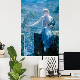 Póster Valkyrie con traje azul con armor