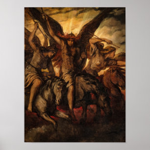 Póster Valkyries, 1871, de Elisabeth Jerichau-Baumann