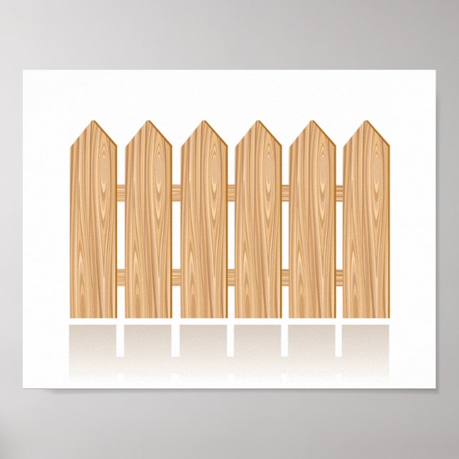 Póster Valla para boletos de madera (Frente)