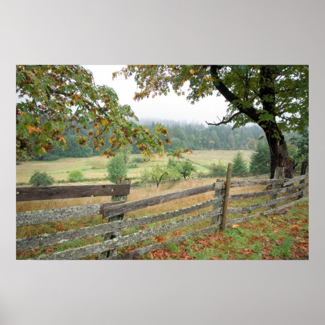 Póster Valla vieja en una granja (Frente)