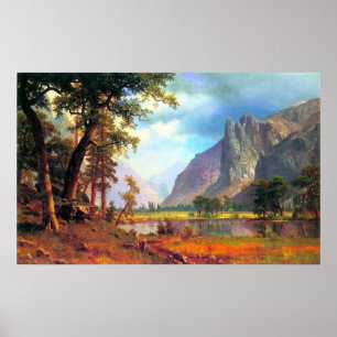 Póster Valle 2 de Yosemite por Bierstadt