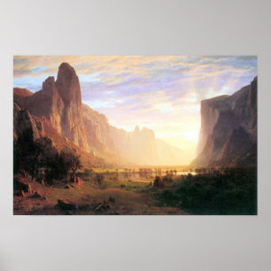 Póster Valle 3 de Albert Bierstadt-Yosemite